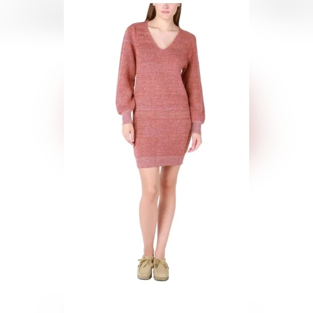 Black Tape Women's V-Neck Long-Sleeve Sweater Dress Size Small $69 NWT